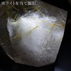 画像5: ルチルクォーツ 原石 ポリッシュ 273g ブラジル産 【 一点もの 】 Rutile quartz 希少 針水晶 ゴールド ルチル 鉱物 浄化 お守り オブジェ 幸運 開運 天然石 パワーストーン (5)