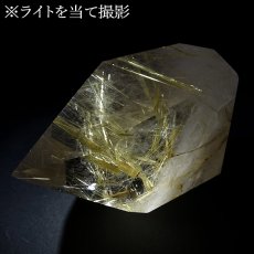 画像6: ルチルクォーツ 原石 ポリッシュ 273g ブラジル産 【 一点もの 】 Rutile quartz 希少 針水晶 ゴールド ルチル 鉱物 浄化 お守り オブジェ 幸運 開運 天然石 パワーストーン (6)