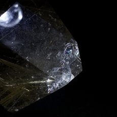 画像4: ルチルクォーツ 原石 ポリッシュ 203g ブラジル産 【 一点もの 】 Rutile quartz 希少 針水晶 ゴールド ルチル 鉱物 浄化 お守り オブジェ 幸運 開運 天然石 パワーストーン (4)