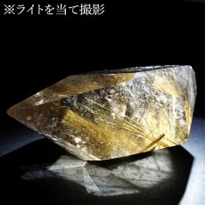 画像5: ルチルクォーツ 原石 ポリッシュ 203g ブラジル産 【 一点もの 】 Rutile quartz 希少 針水晶 ゴールド ルチル 鉱物 浄化 お守り オブジェ 幸運 開運 天然石 パワーストーン (5)