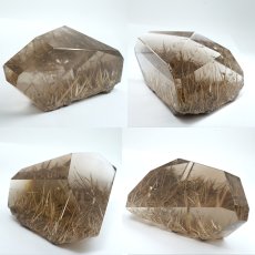 画像2: ルチルクォーツ 原石 ポリッシュ 260g ブラジル産 【 一点もの 】 Rutile quartz 希少 針水晶 ゴールド ルチル 鉱物 浄化 お守り オブジェ 幸運 開運 天然石 パワーストーン (2)