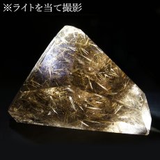 画像5: ルチルクォーツ 原石 ポリッシュ 260g ブラジル産 【 一点もの 】 Rutile quartz 希少 針水晶 ゴールド ルチル 鉱物 浄化 お守り オブジェ 幸運 開運 天然石 パワーストーン (5)