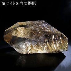 画像6: ルチルクォーツ 原石 ポリッシュ 260g ブラジル産 【 一点もの 】 Rutile quartz 希少 針水晶 ゴールド ルチル 鉱物 浄化 お守り オブジェ 幸運 開運 天然石 パワーストーン (6)