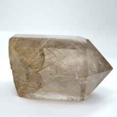 画像3: ルチルクォーツ 原石 ポリッシュ 345g ブラジル産 【 一点もの 】 Rutile quartz 希少 針水晶 ゴールド ルチル 鉱物 浄化 お守り オブジェ 幸運 開運 天然石 パワーストーン (3)