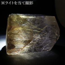 画像6: ルチルクォーツ 原石 ポリッシュ 345g ブラジル産 【 一点もの 】 Rutile quartz 希少 針水晶 ゴールド ルチル 鉱物 浄化 お守り オブジェ 幸運 開運 天然石 パワーストーン (6)