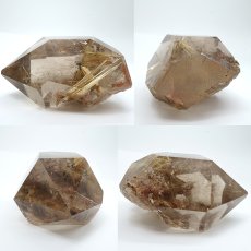 画像2: ルチルクォーツ 原石 ポリッシュ 362g ブラジル産 【 一点もの 】 Rutile quartz 希少 針水晶 ゴールド ルチル タイチン 鉱物 浄化 お守り オブジェ 幸運 開運 天然石 パワーストーン (2)