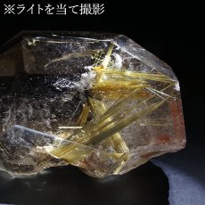 画像5: ルチルクォーツ 原石 ポリッシュ 362g ブラジル産 【 一点もの 】 Rutile quartz 希少 針水晶 ゴールド ルチル タイチン 鉱物 浄化 お守り オブジェ 幸運 開運 天然石 パワーストーン (5)