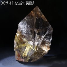 画像6: ルチルクォーツ 原石 ポリッシュ 362g ブラジル産 【 一点もの 】 Rutile quartz 希少 針水晶 ゴールド ルチル タイチン 鉱物 浄化 お守り オブジェ 幸運 開運 天然石 パワーストーン (6)