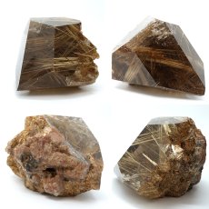 画像2: ルチルクォーツ 原石 ポリッシュ 361g ブラジル産 【 一点もの 】 Rutile quartz 希少 針水晶 ゴールド ルチル 鉱物 浄化 お守り オブジェ 幸運 開運 天然石 パワーストーン (2)