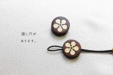 画像3: 【一粒売り】 ウッドビーズ 梅 紫檀 ローズウッド 約14mm 品番： 10960 天然木 風水 ハンドメイド アクセサリーパーツ ナチュラル (3)