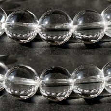 画像3: 天然水晶 11.5mm ブレスレット 【山梨甲府研磨】 AAA+ランク ブラジル産 手研磨 山梨県甲府市 職人 匠 宝石研磨 伝統技術 無処理 お守り 浄化 天然石 パワーストーン (3)