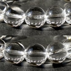 画像3: 天然水晶 12.5mm ブレスレット 【山梨甲府研磨】 AAA+ランク ブラジル産 手研磨 山梨県甲府市 職人 匠 宝石研磨 伝統技術 無処理 お守り 浄化 天然石 パワーストーン (3)