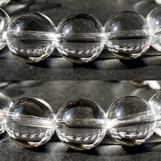画像3: 天然水晶 13mm ブレスレット 【山梨甲府研磨】 AAA+ランク ブラジル産 手研磨 山梨県甲府市 職人 匠 宝石研磨 伝統技術 無処理 お守り 浄化 天然石 パワーストーン (3)