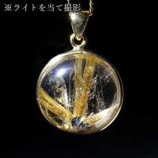 画像3: タイチンルチルクォーツ ペンダントトップ  SV925 ブラジル産【一点もの】Taichin rutile 希少 針水晶 スターバーストルチル ゴールド 浄化 お守り 天然石 パワーストーン (3)