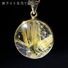 画像3: タイチンルチルクォーツ ペンダントトップ  SV925 ブラジル産【一点もの】Taichin rutile 希少 針水晶 スターバーストルチル ゴールド 浄化 お守り 天然石 パワーストーン (3)