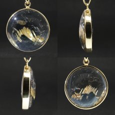 画像2: タイチンルチルクォーツ ペンダントトップ  SV925 ブラジル産【一点もの】Taichin rutile 希少 針水晶 ルチル ゴールド 浄化 お守り 天然石 パワーストーン (2)