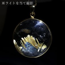 画像3: タイチンルチルクォーツ ペンダントトップ  SV925 ブラジル産【一点もの】Taichin rutile 希少 針水晶 ルチル ゴールド 浄化 お守り 天然石 パワーストーン (3)
