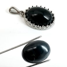 画像3: 神居古潭 ルース 北海道産 18×13mm オーバル カボション Kamui Kotan 日本銘石 正規代理店 日本製 自社製 鉱物 パワーストーン 天然石 (3)