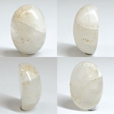 画像2: 静岡水晶 ルース 静岡県産 18×13mm オーバル カボション SIZUOKA Quartz 日本銘石 正規代理店 石英 水晶 日本製 自社製 鉱物 パワーストーン 天然石 (2)