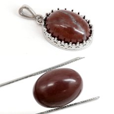 画像3: 大和吉野石 ルース 奈良県産 18×13mm オーバル カボション YAMATO YOSHINO Stone 日本銘石 正規代理店 日本製 自社製 鉱物 パワーストーン 天然石 (3)