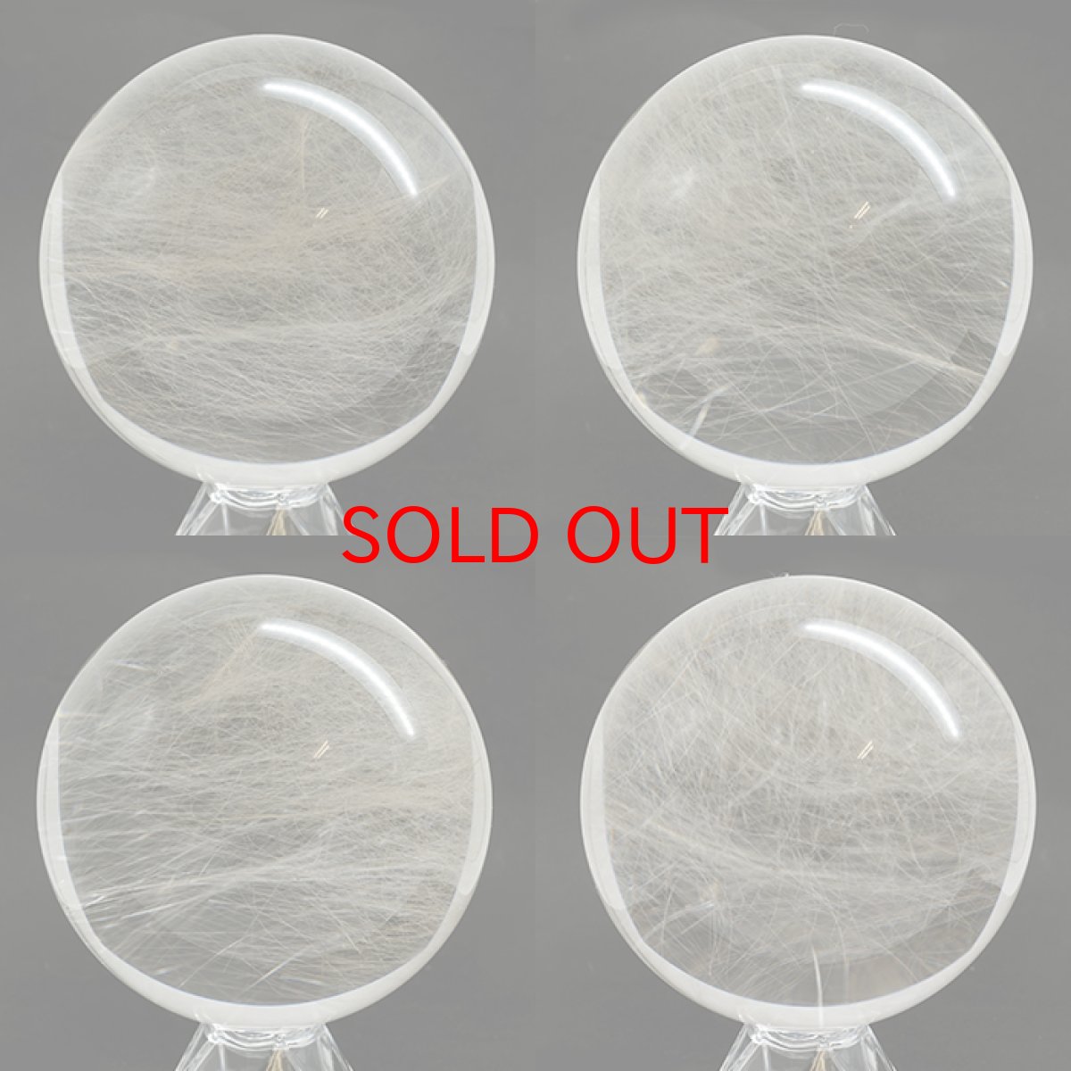 画像2: 【20%OFFセール】 ルチルクォーツ 丸玉 90mm ブラジル産 スフィア 【 一点もの 】 Rutile quartz 希少 針水晶 ルチル 鉱物 浄化 お守り 風水 オブジェ 幸運 開運 運気 天然石 パワーストーン (2)