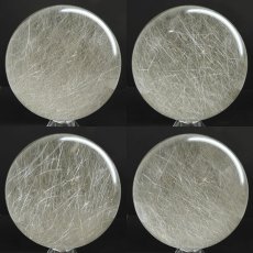 画像2: ルチルクォーツ 丸玉 135mm ブラジル産 スフィア 【 一点もの 】 Rutile quartz 希少 針水晶 ルチル 鉱物 浄化 お守り 風水 オブジェ 幸運 開運 運気 天然石 パワーストーン (2)