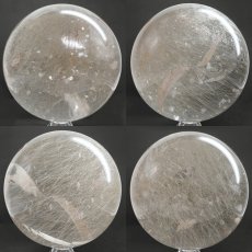 画像2: ルチルクォーツ 丸玉 156mm ブラジル産 スフィア 【 一点もの 】 Rutile quartz 希少 針水晶 ルチル 鉱物 浄化 お守り 風水 オブジェ 幸運 開運 運気 天然石 パワーストーン (2)