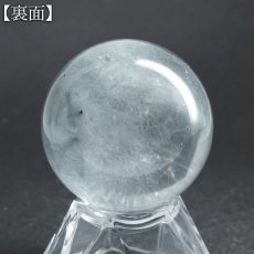 画像3: ブルールチルクォーツ 丸玉 40mm ブラジル産 【一点もの】Blue Rutilelated quartz 希少 スフィア 藍針水晶 浄化 お守り 天然石 パワーストーン カラーストーン (3)