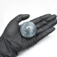 画像5: ブルールチルクォーツ 丸玉 40mm ブラジル産 【一点もの】Blue Rutilelated quartz 希少 スフィア 藍針水晶 浄化 お守り 天然石 パワーストーン カラーストーン (5)