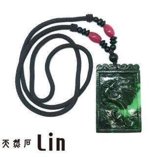 龍 置物 ミャンマー翡翠 縁起物