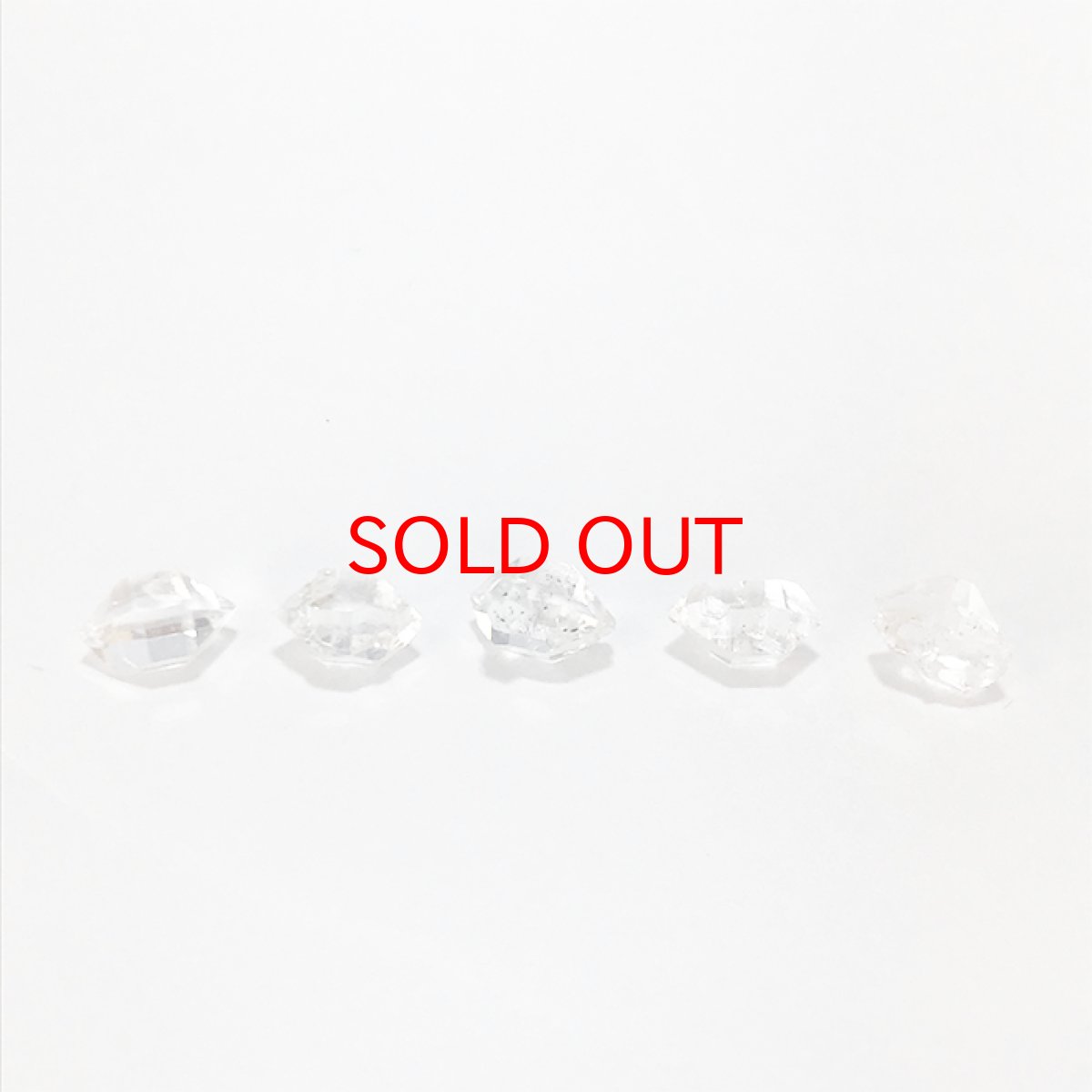 画像2: 天然石 ハーキマーダイヤモンド パワーストーン ドリームクリスタル 水晶 出産御守り 稀少価値 5粒入り (2)