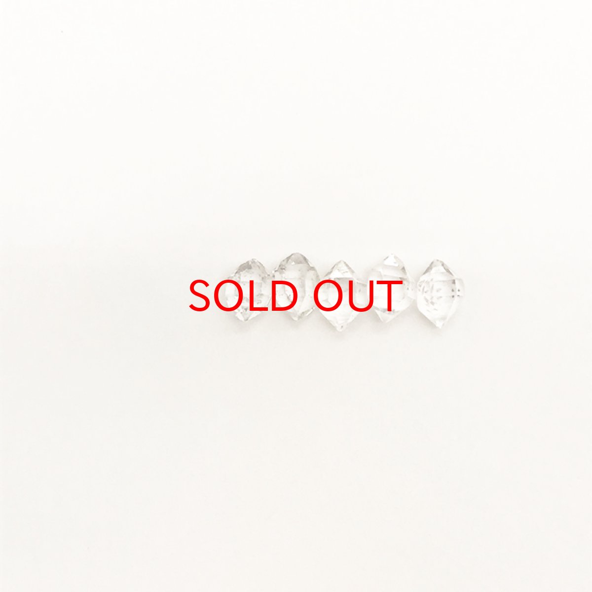 画像2: 天然石 ハーキマーダイヤモンド パワーストーン ドリームクリスタル 水晶 出産御守り 稀少価値 5粒入り (2)