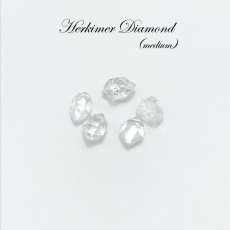 画像1: 天然石 ハーキマーダイヤモンド パワーストーン ドリームクリスタル 水晶 出産御守り 稀少価値 5粒入り (1)