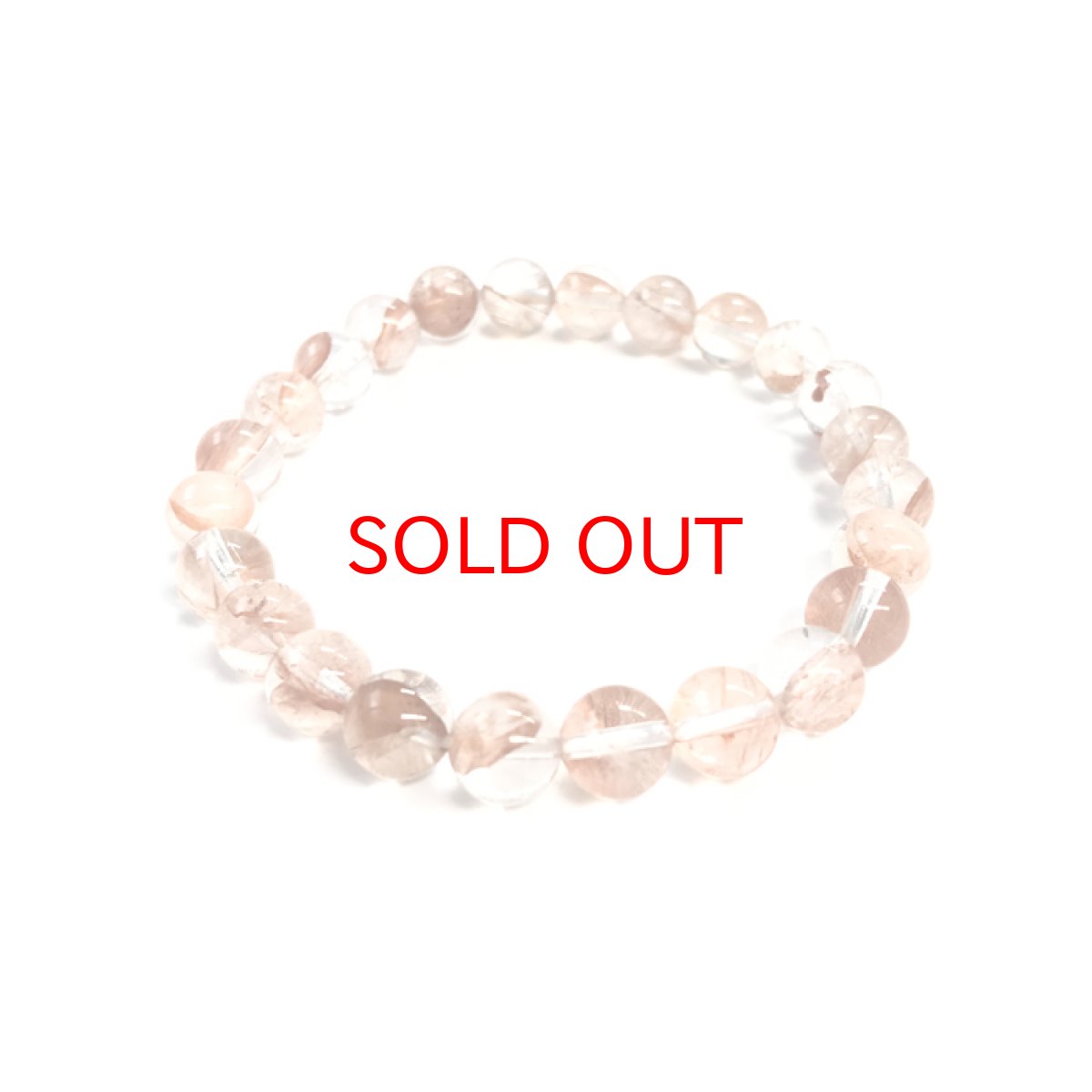 画像2: マニカラン水晶 ブレスレット ヒマラヤ産 8mm玉 淡色 ピンク 浄化 (2)