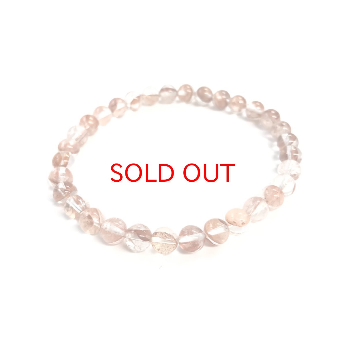 画像2: マニカラン水晶 ブレスレット ヒマラヤ産 6mm玉 淡色 ピンク 浄化 (2)