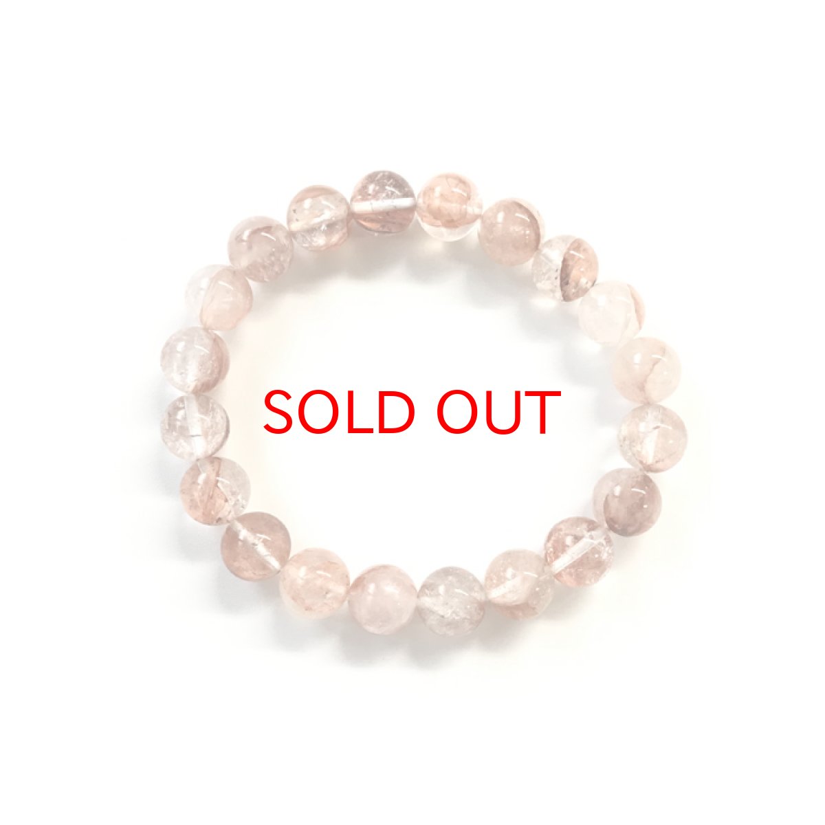 画像3: マニカラン水晶 ブレスレット ヒマラヤ産 10mm玉 淡色 ピンク 浄化 (3)