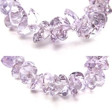 画像2: ラベンダーアメジストハートカットブレスレット Lavenderamethyst HeartcutBracelet 8mm ブラジル産 天然石 パワーストーン ギフト プレゼント (2)