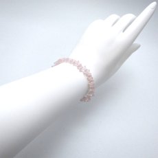 画像3: ローズクォーツハートカットブレスレット Rosequartz HeartcutBracelet 6mm  マダガスカル産 天然石 パワーストーン ギフト プレゼント 紅石英 バラ石英 (3)