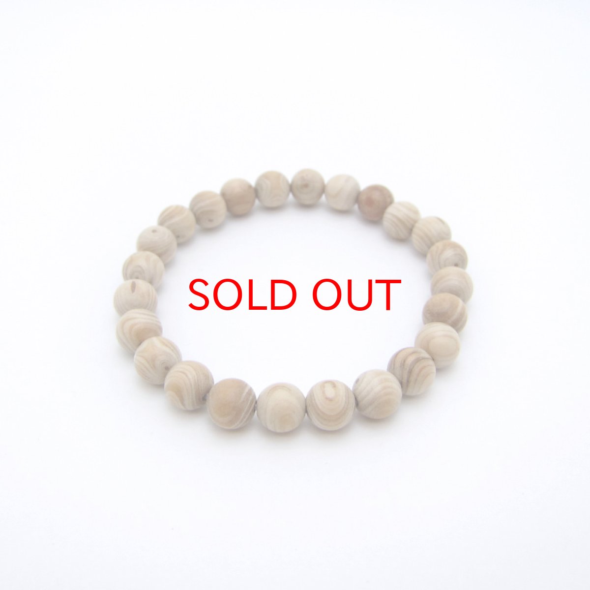 画像3: パワーズウッド ホワイトドラゴンアイ ブレスレット8mm (3)