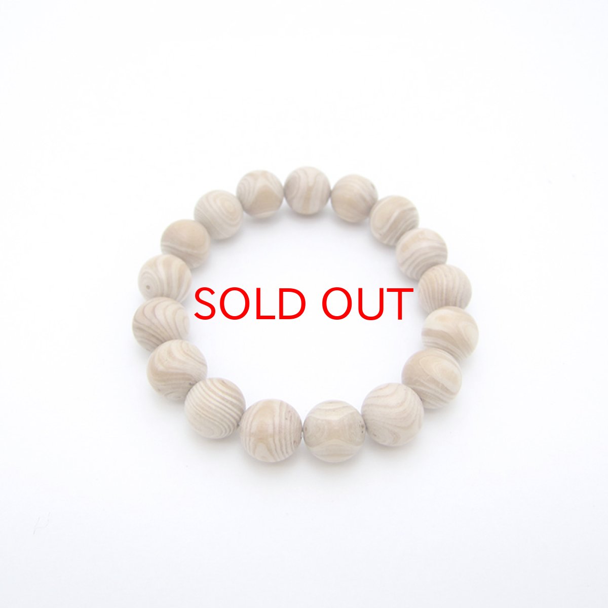 画像3: パワーズウッド ホワイトドラゴンアイ ブレスレット12mm (3)