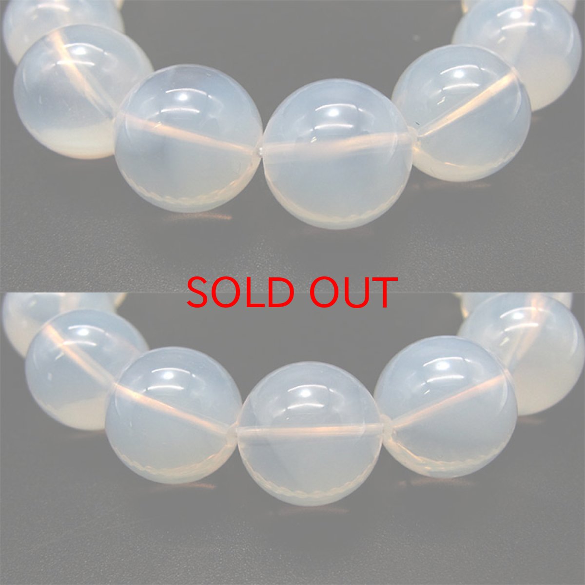画像2: [一点もの] メタモルフォーゼスブレスレット 13mm メタモルフォシス 乳白色 パワーストーン 天然石 ブラジル産 陰陽石 Metamorphosis (2)
