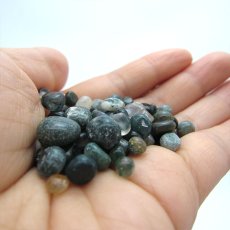 画像3: さざれ100g モスアゲート Mossagate 天然石 パワーストーン (3)