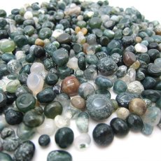 画像2: さざれ100g モスアゲート Mossagate 天然石 パワーストーン (2)