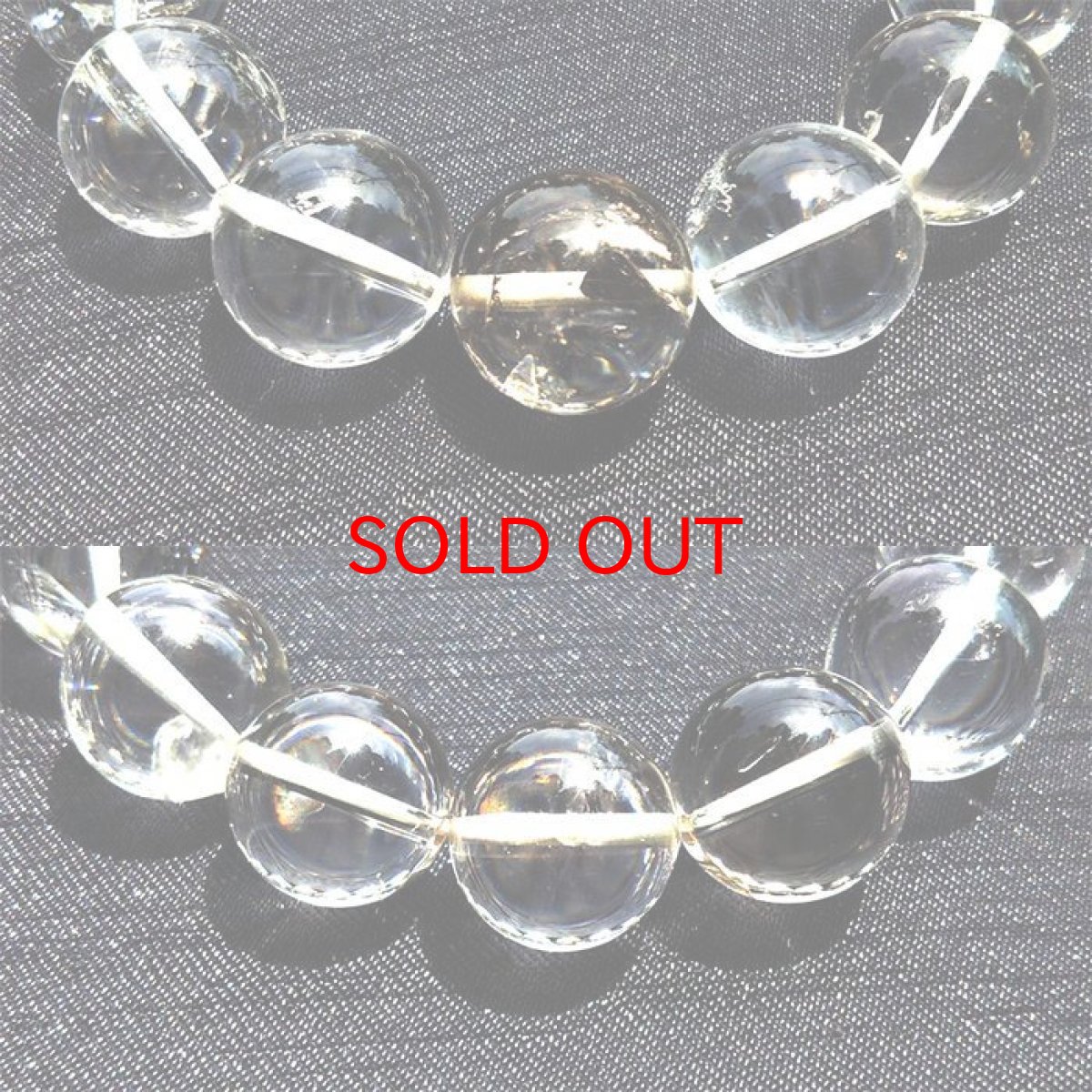 画像2: 【一点物】 水入り水晶 ブレスレット 14mm 稀少価値 パワーストーン 天然石 ウォーターインクォーツ ウォータードロップクォーツ 魚水之歓 (2)