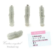 画像5: 【1点もの】カクタスクリスタル サボテン水晶 インド産 天然石 原石 ネックレス ネックレストップ ペンダントトップ ペンダント パワーストーン 半透明 (5)