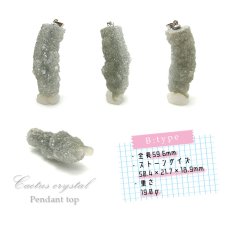 画像3: 【1点もの】カクタスクリスタル サボテン水晶 インド産 天然石 原石 ネックレス ネックレストップ ペンダントトップ ペンダント パワーストーン 半透明 (3)