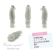 画像7: 【1点もの】カクタスクリスタル サボテン水晶 インド産 天然石 原石 ネックレス ネックレストップ ペンダントトップ ペンダント パワーストーン 半透明 (7)