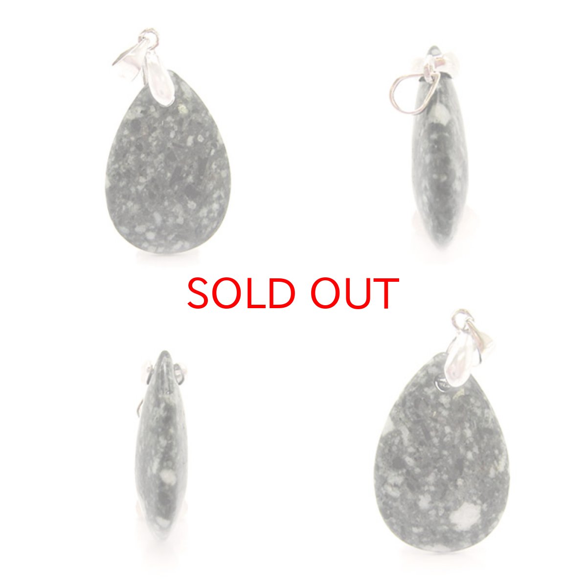 画像2: 遠野の銘石 ペンダントトップ 雫型 岩手県遠野産 とおのの銘石 しずく型 岩手 遠野 パワーストーン 天然石 (2)