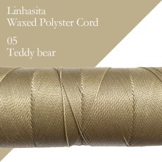 画像1: ワックスコード LINHASITA社製 テディベア/太さ1.0mm 長さ約160m/ ロウ引き紐 #5 (1)