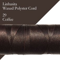 画像1: ワックスコード LINHASITA社製 コーヒー/太さ0.75mm 長さ約228m/ ロウ引き紐 #29 (1)